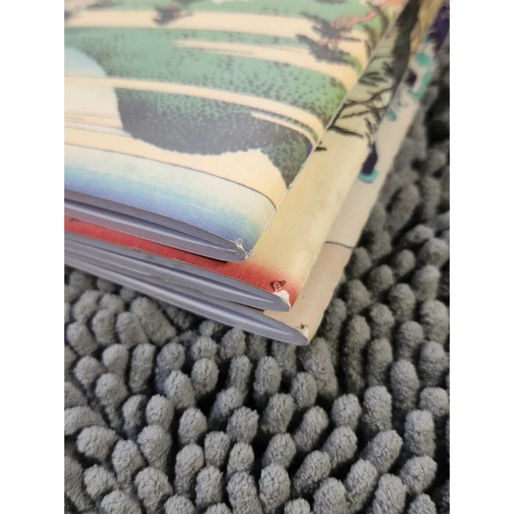 Chinese‎ Lined Journals with Ocean, Mountains, Tree Scenes Haiku Style Set of 3